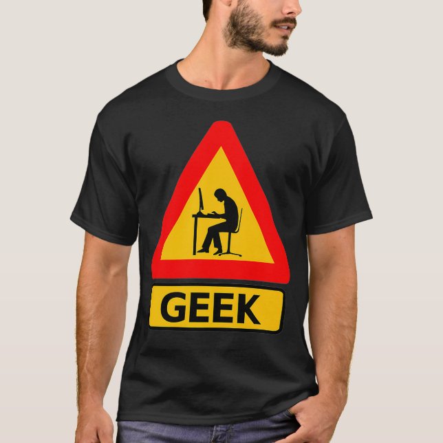 Geek Nerd Computer Gamer Linu Hacker Premium T-Shirt (Front)