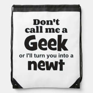 Geek newt bf drawstring bag