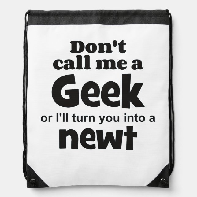 Geek newt bf drawstring bag (Front)