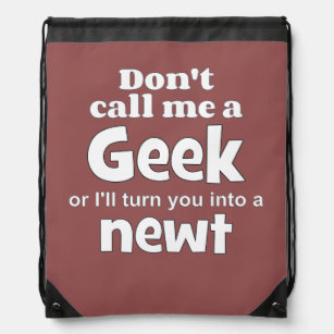 Geek newt wf drawstring bag