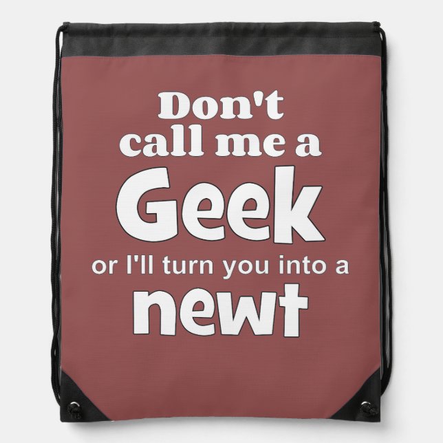 Geek newt wf drawstring bag (Front)