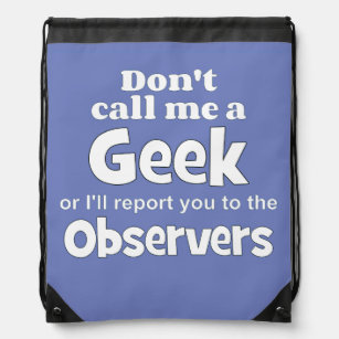 Geek Observers wf Drawstring Bag