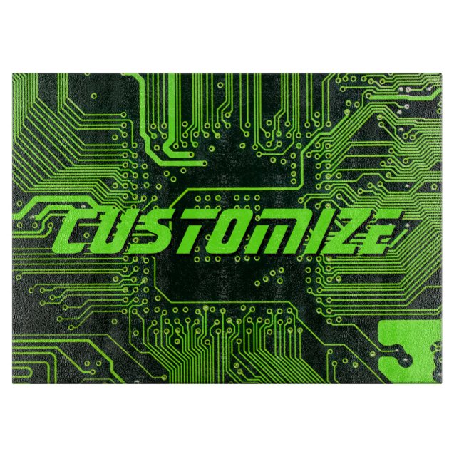 Geek Out Custom PCB Green Electronic Circuit Board (Front)