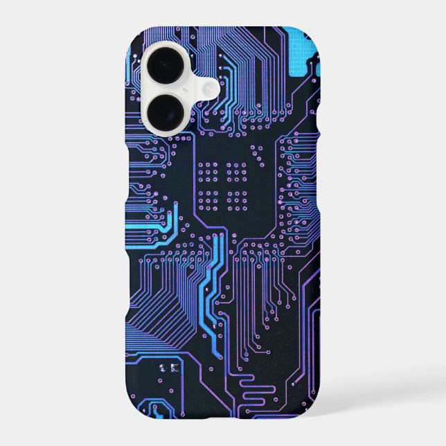 Geek Out Nerd PCB Blue Electronic Circuit Board  (Back)