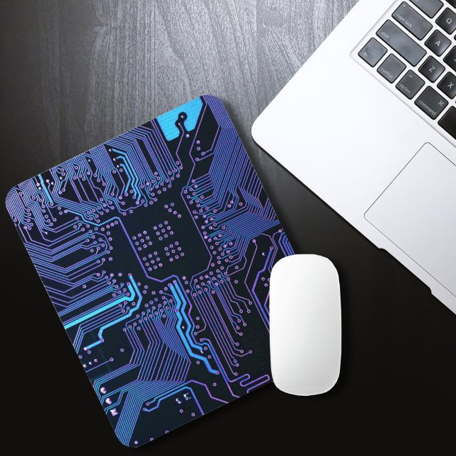 Geek Out Nerd PCB Blue Electronic Circuit Board  Mouse Mat (Creator Uploaded)