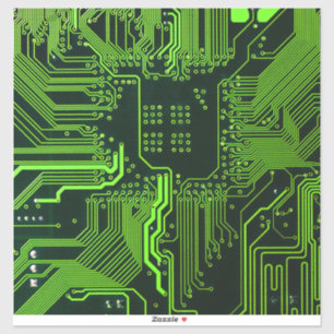 Geek Out Nerd PCB Green Electronic Circuit Board 