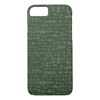 Geek pattern. Blackboard with math formulas iPhone 8/7 Case