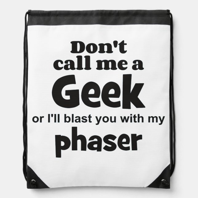 Geek phaser bf drawstring bag (Front)
