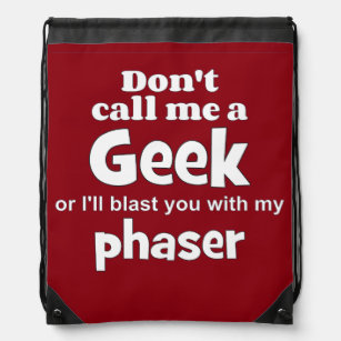 Geek phaser wf drawstring bag