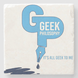 Geek Philosophy Shot Glass Stone Coaster
