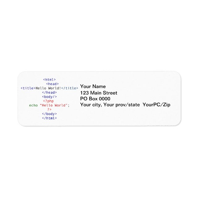 Geek php Greeting (Front)