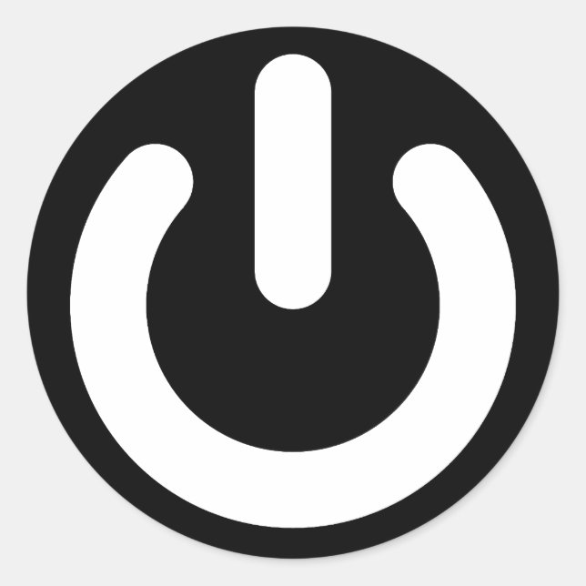 Geek Power Ideology Classic Round Sticker (Front)