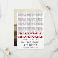 Geek Programmed For Love Simple Binary Code Photo