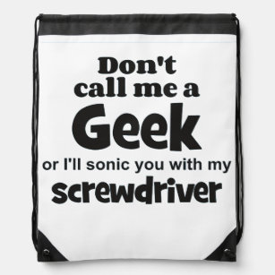 Geek screwdriver bf drawstring bag
