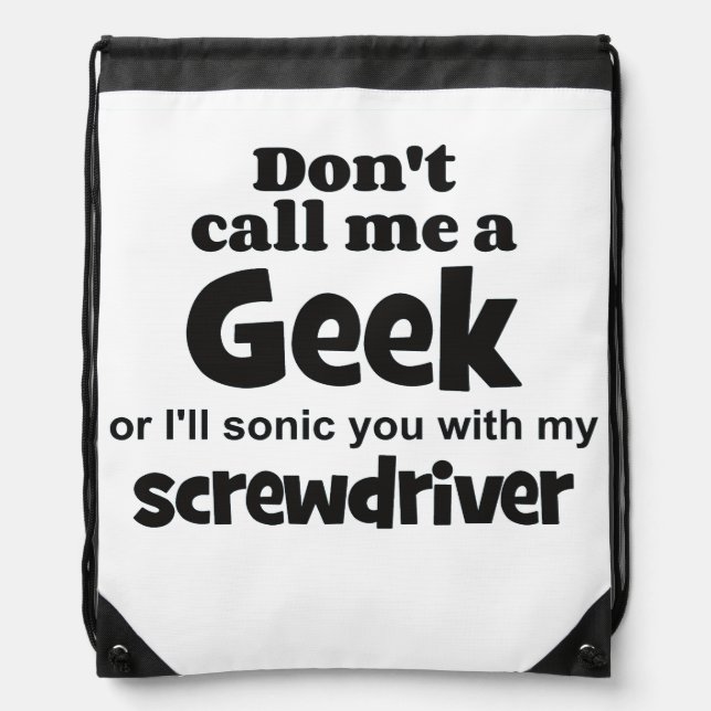 Geek screwdriver bf drawstring bag (Front)