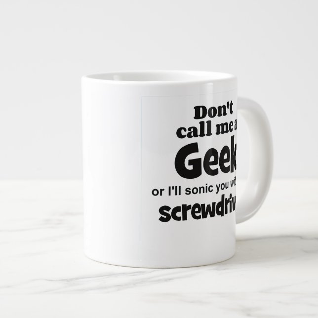 Geek screwdriver bf large coffee mug (Front Right)