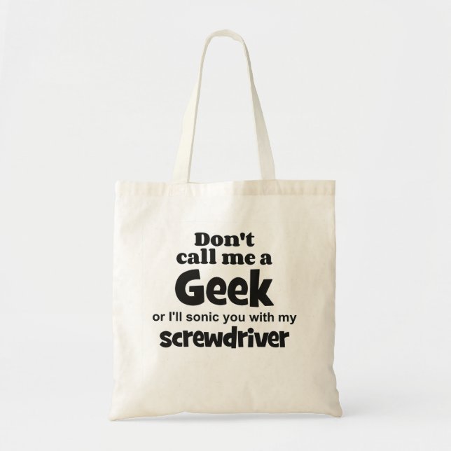 Geek screwdriver bf tote bag (Front)