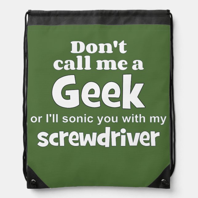 Geek screwdriver wf drawstring bag (Front)