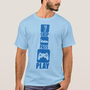 geek_skip_pass_play_controller_games_2 T-Shirt