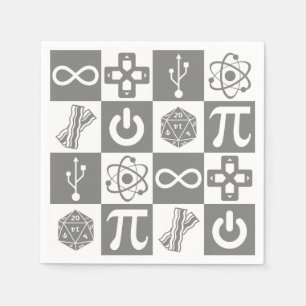 Geek Symbols Napkin