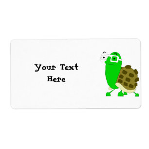 Geek Turtle Label Template