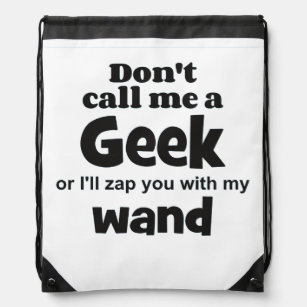 Geek wand bf drawstring bag