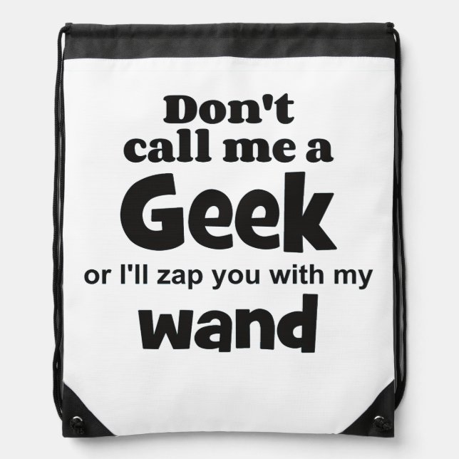 Geek wand bf drawstring bag (Front)