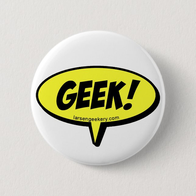 Geek Word Balloon Button (Front)
