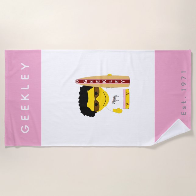 GEEKLEY Beach Towel (Front)