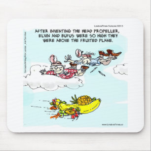 Geeks Above Fruited Plane Funny Mouse Mat