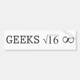Geeks For Ever Bumper Sticker