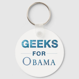 Geeks for Obama Keychain