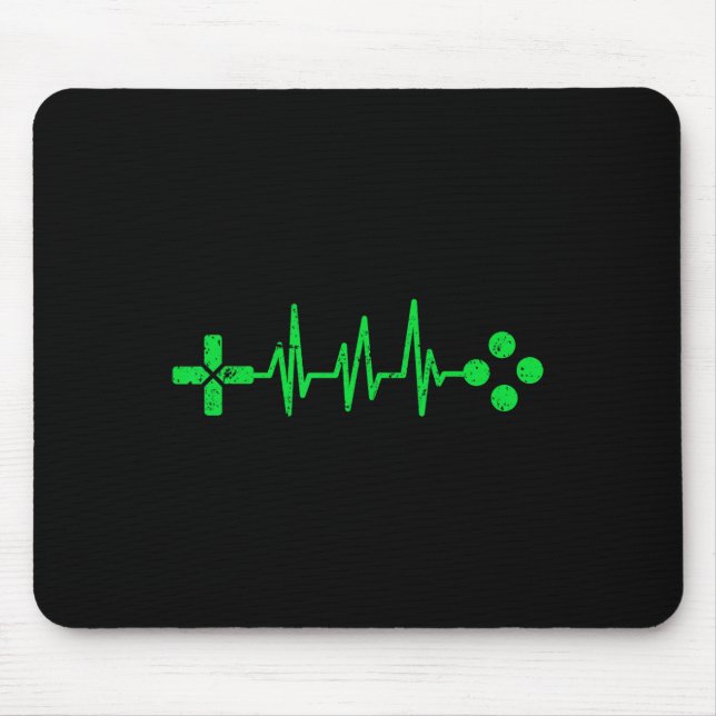 Geeks Heartbeat Gaming  Mouse Mat (Front)