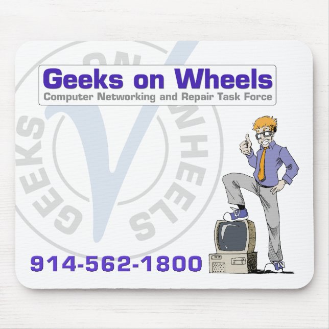 Geeks on Wheels Mouse Mat (Front)