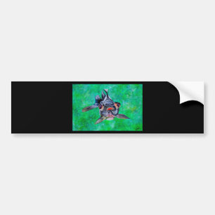 Geeky Blackmoor Goldfish With Telescopic Eyes Bumper Sticker