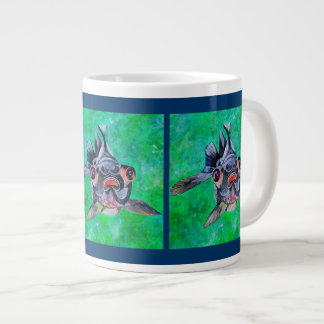 Geeky Blackmoor Goldfish With Telescopic Eyes Large Coffee Mug