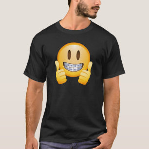 Geeky Braces Emoji T-Shirt