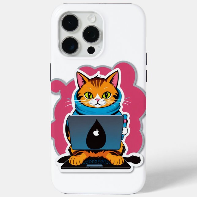 Geeky Cat Series Case-Mate iPhone Case (Back)