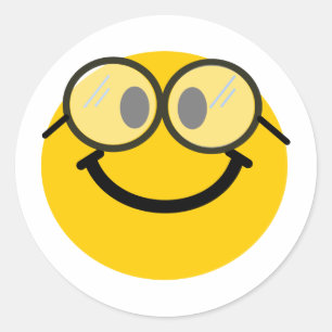 Geeky Classic Round Sticker