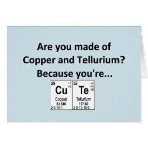 Geeky element valentine/ anniversary card