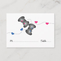 Geeky Gamer Wedding Place Cards