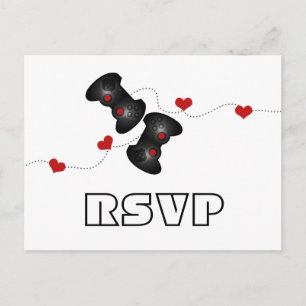 Geeky Gamers RSVP Postcard (Dark)