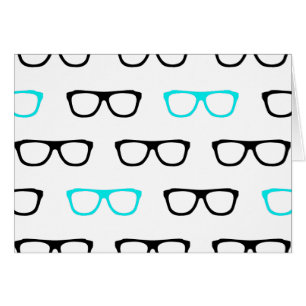 geeky glasses blue geek