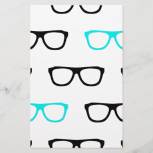 geeky glasses blue geek