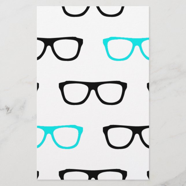 geeky glasses blue geek (Front)