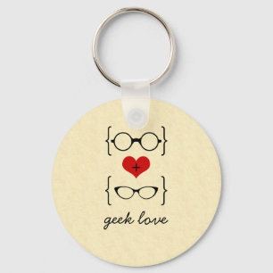 Geeky Glasses Keychain