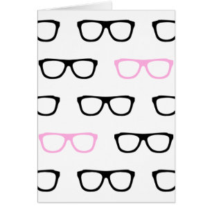 geeky glasses pink geek