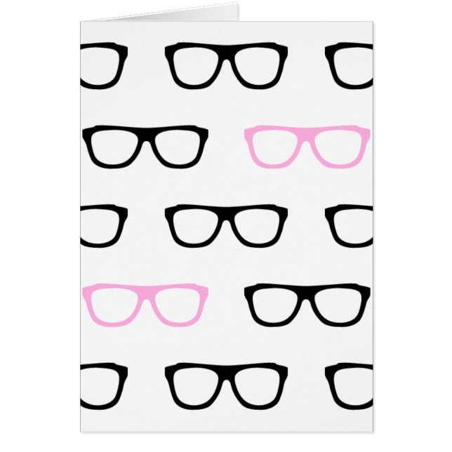 geeky glasses pink geek (Front)