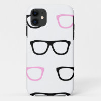 geeky glasses pink geek