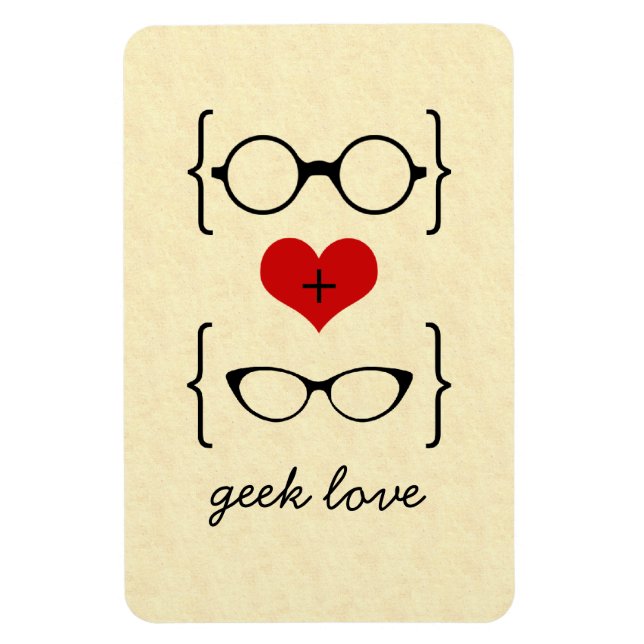 Geeky Glasses Premium Magnet (Vertical)